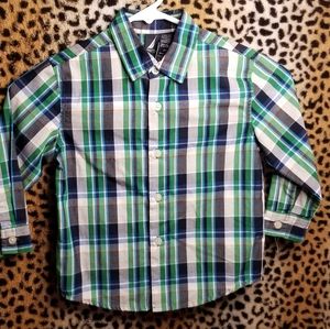 Toddler Long Sleeved Button Down Shirt
